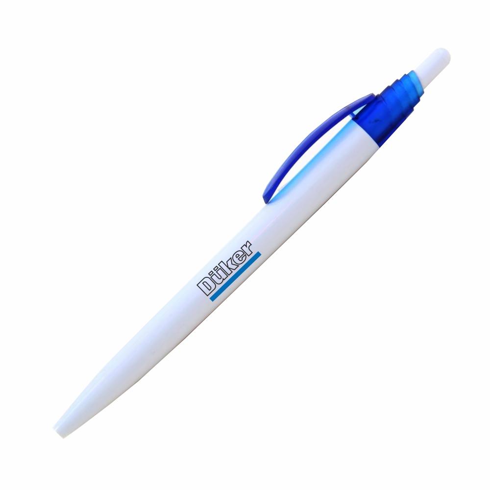 Двухцветная ручка пластиковая с логотипом