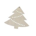 Деревянная новогодняя заготовка из фанеры Елочка с индивидуальным лого 9см Фото 2