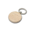 Брелок деревянный круглый из лого 40 мм Фото 2