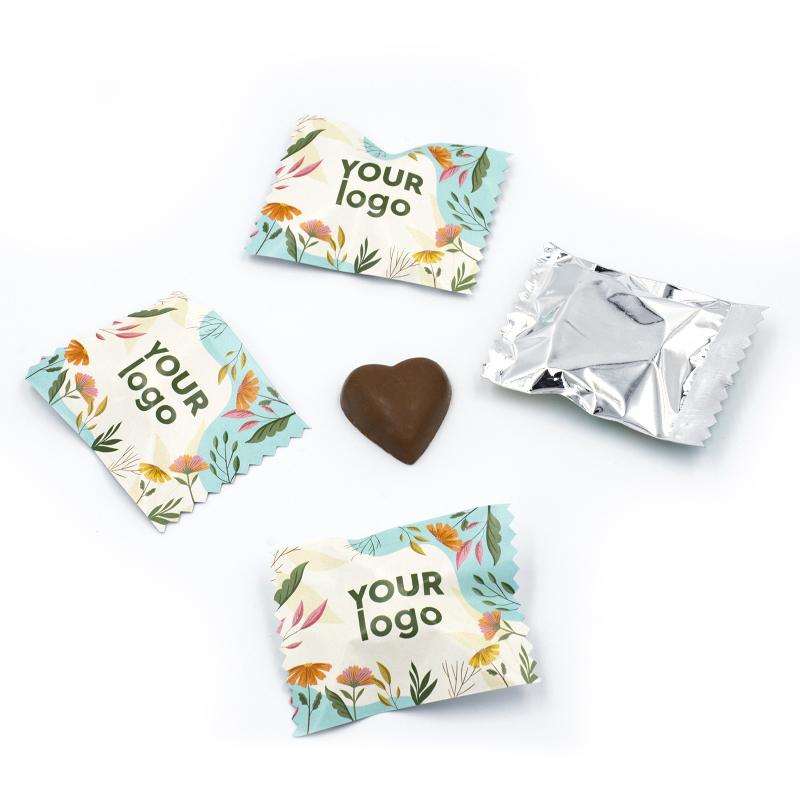 Шоколадное сердце с логотипом 7.5 г