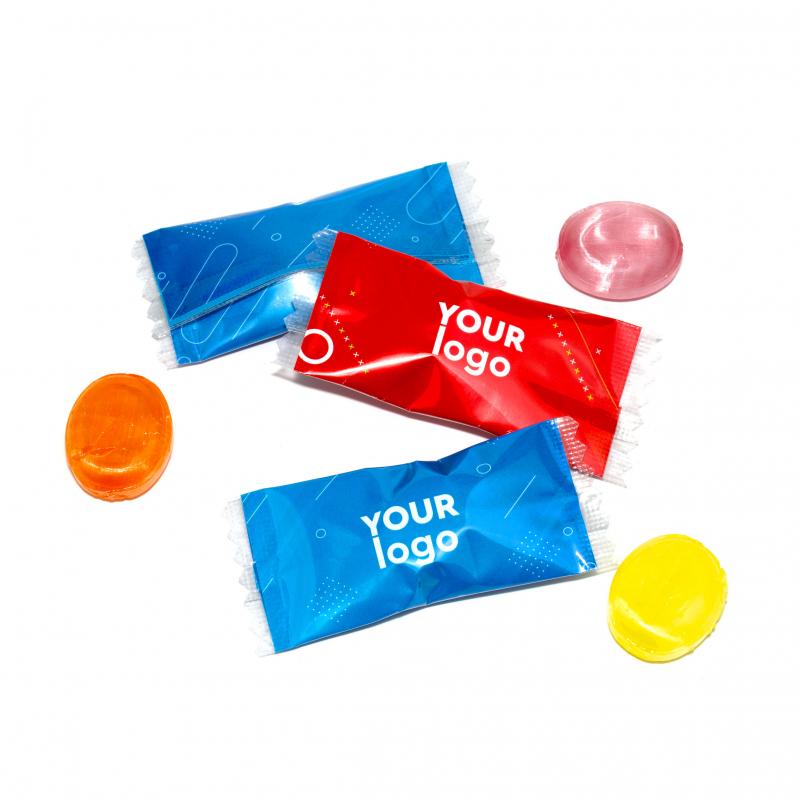 Леденец Juice 70х30х10 мм с логотипом 6.5 г