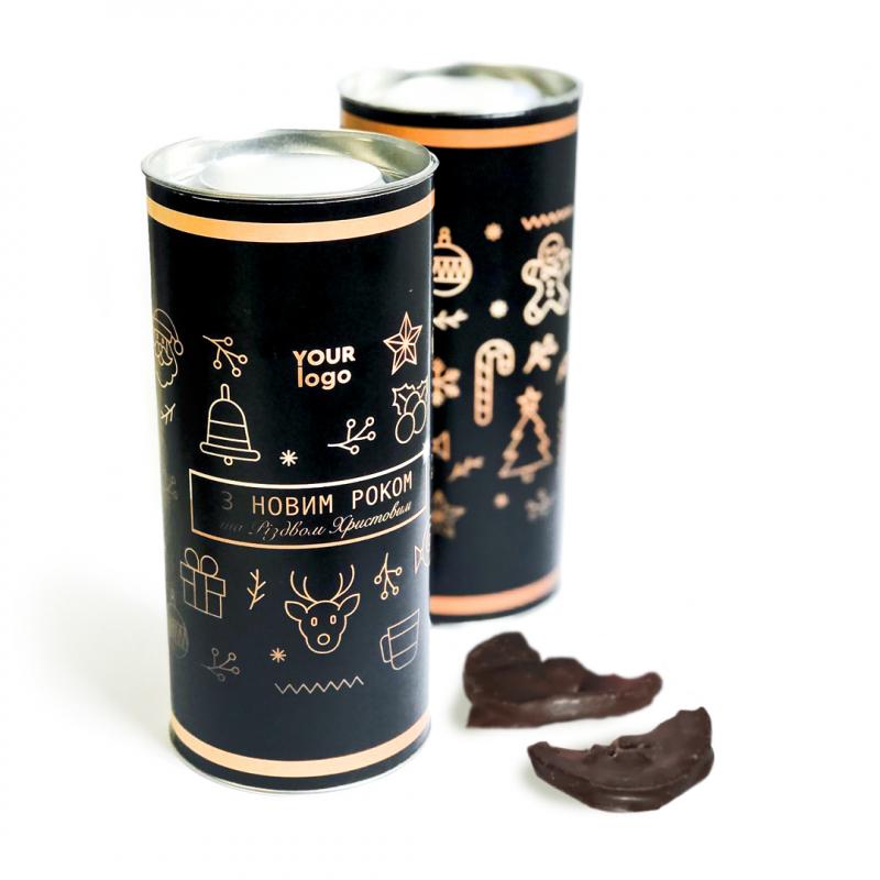 Коробка конфет Orange с печатью лого 300 г Тубус