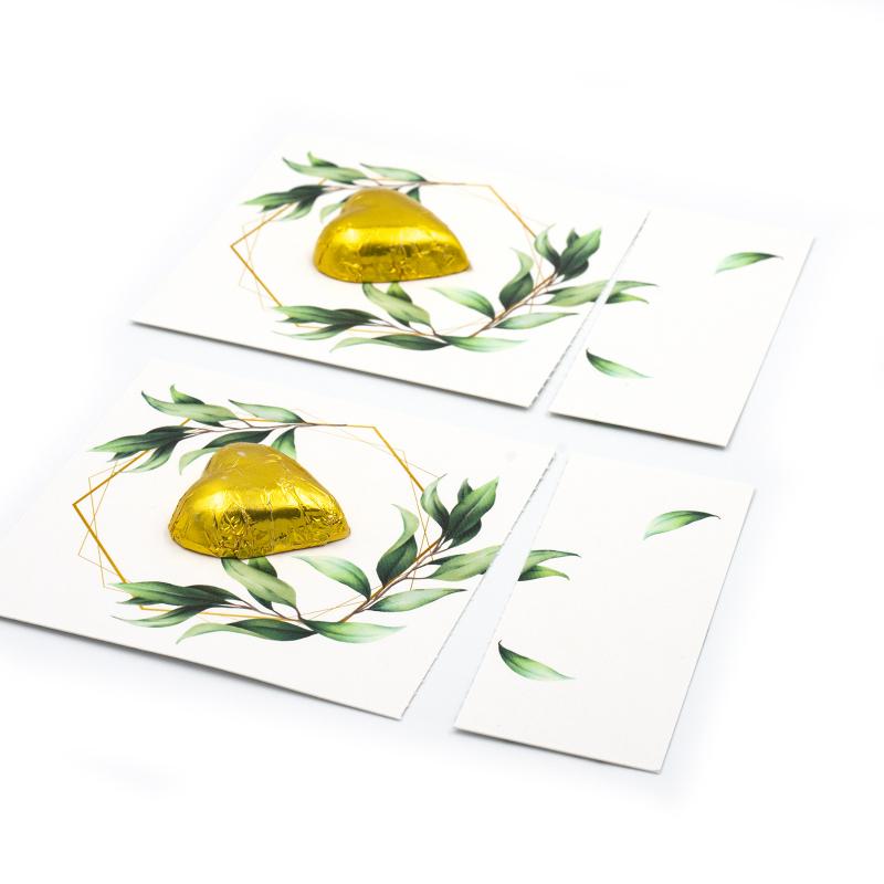 Открытка с логотипом 7.5 г скретч нанесение и отрывная часть