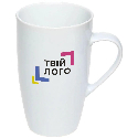 Чашка с логотипом Хельга керамическая цветная