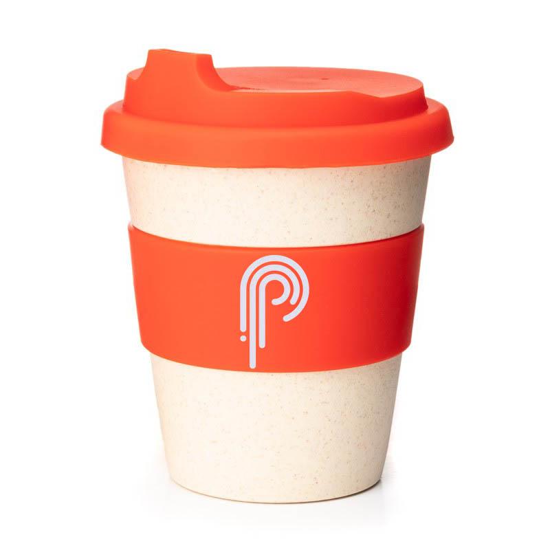 Эко чашка из бамбукового волокна 350 мл с логотипом