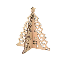 Деревянная новогодняя заготовка Ёлка Фанера с логотипом 16х14см