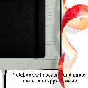 Записная книжка Apple Skin А5 ЕКО мягкая обложка с логотипом Фото 9
