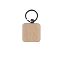 Брелок деревянный квадратный 40х40 мм с брендированным логотипом Фото 3