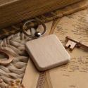 Брелок деревянный квадратный 40х40 мм с брендированным логотипом Фото 5
