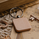 Брелок деревянный для гравировки квадрат 40х40мм с лого Фото 5