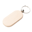 Брелок деревянный овальный 65х30мм с логотипом. Фото 4