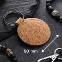 Брелок для ключів корковий з кільцем круглий 32мм 50мм з логотипом Фото 6