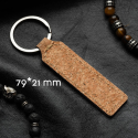 Брелок для ключів корковий з кільцем під ваше лого 32мм прямокутний 79х21мм Фото 6