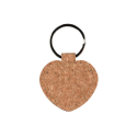 Брелок для ключей пробковый с кольцом. 32мм сердце 51х51мм под лого Фото 3