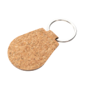 Брелок для ключей пробковый с кольцом овальный 32мм брендированый вашим лого 58х42мм Фото 4