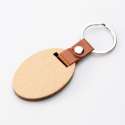 Брелок деревянный овальний 56х37мм под брендирование вашим логотипом Фото 5