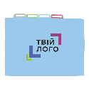 Папка-уголок полипропилен ассорти А4 с печатью логотипа