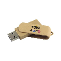 ЭКО Флешка TWISTER USB 2.0 с переработанного пластика с лого 16 Gb