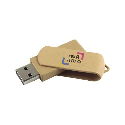 ЭКО Флешка TWISTER USB 2.0 с переработанного пластика с лого 4 Gb