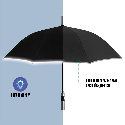 Зонт-трость автомат Reflecting антиветер с светоотражателем с логотипом Фото 4
