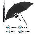 Зонт-трость автомат Reflecting антиветер с светоотражателем с логотипом Фото 5
