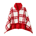 Плед-пончо флисовый Poncho L 100х140 см с вашим лого