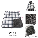Плед-пончо флисовый Poncho L 100х140 см с вашим лого Фото 3