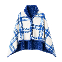 Плед-пончо флисовый Poncho L 100х140 см с вашим лого