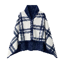 Плед-пончо флисовый Poncho L 100х140 см с вашим лого