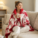 Плед-пончо флисовый Poncho M 70х140 см с лого Фото 6