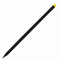 Простой карандаш BLACK STRIPE с ластиком Ø7×190 мм с вашим логотипом