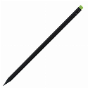 Простой карандаш BLACK STRIPE с ластиком Ø7×190 мм с вашим логотипом