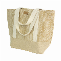 Сумка Saba из ламинированного елочного джута на замке 50x38x16 см с логотипом Фото 2