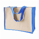 Сумка джутовая LaPalma с боковой частью из конваса 42х19х33 см с Вашим лого