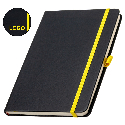 Записная книга А5 с возможностью цветной гравировки и логотипом