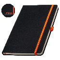 Записная книга А5 с возможностью цветной гравировки и логотипом