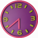 Часы настенные пластиковые Optima MAGIC розовые с вашим логотипом 30 см Фото 2