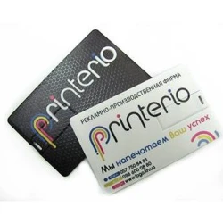 Флешка кредитная карта USB 2.0 с логотипом 16 Gb