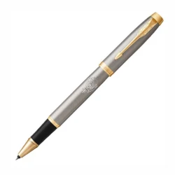 Металлическая ручка-роллер Parker IM Brushed Metal GT RB с логотипом