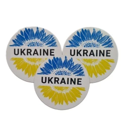 Виниловый круглый магнит с логотипом