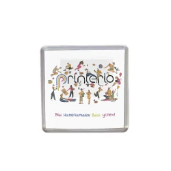 Акриловый магнит с логотипом