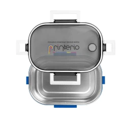 Ланч бокс металлический на 750 мл Break от Discover с логотипом