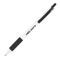 Пластиковая ручка с логотипом с мягким грипом