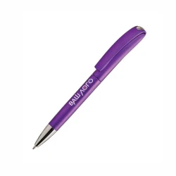 Ручка с поворотным механизмом Ines solid с логотипом