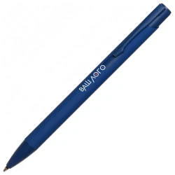 Ручка из переработанного алюминия шариковая Gladys прорезиненная с Вашим логотипом