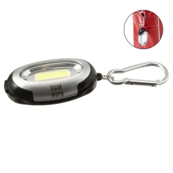 Брелок-фонарик пластиковый 6 COB-LED с логотипом 33х70 мм