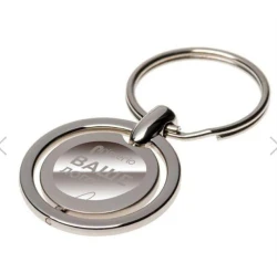 Брелок металлический поворотный с вашим логотипом 35 мм