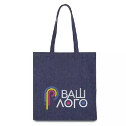 Эко-сумка джинсовая 38х40 см с Вашим лого
