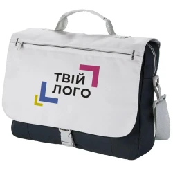Двухцветная сумка для документов с вашим логотипом 340х256х85