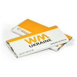 Шоколадная плитка для печати логотипа 85 г